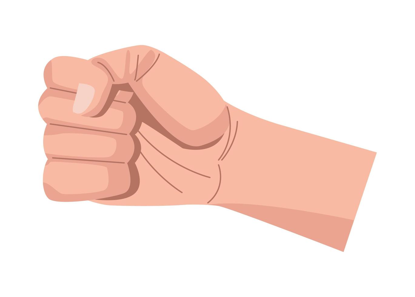 hand human fist vector