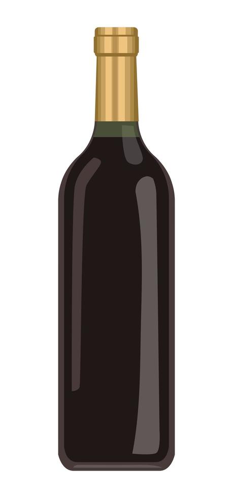 champagne bottle drink vector