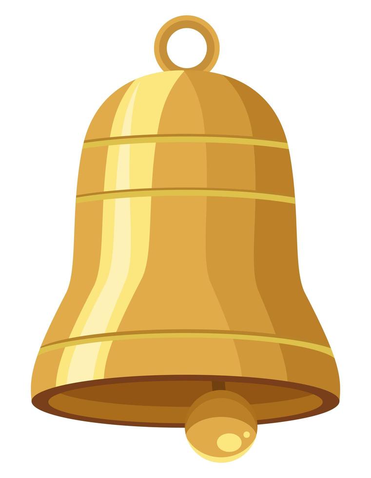 campana de oro de lujo vector