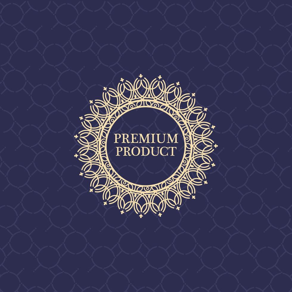 luxury product seal label vector