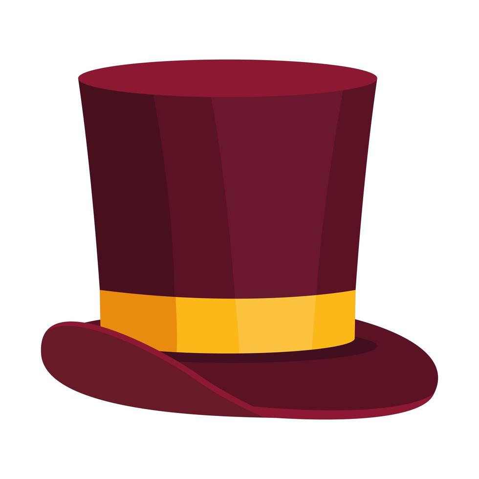 carnival tophat accessory vector