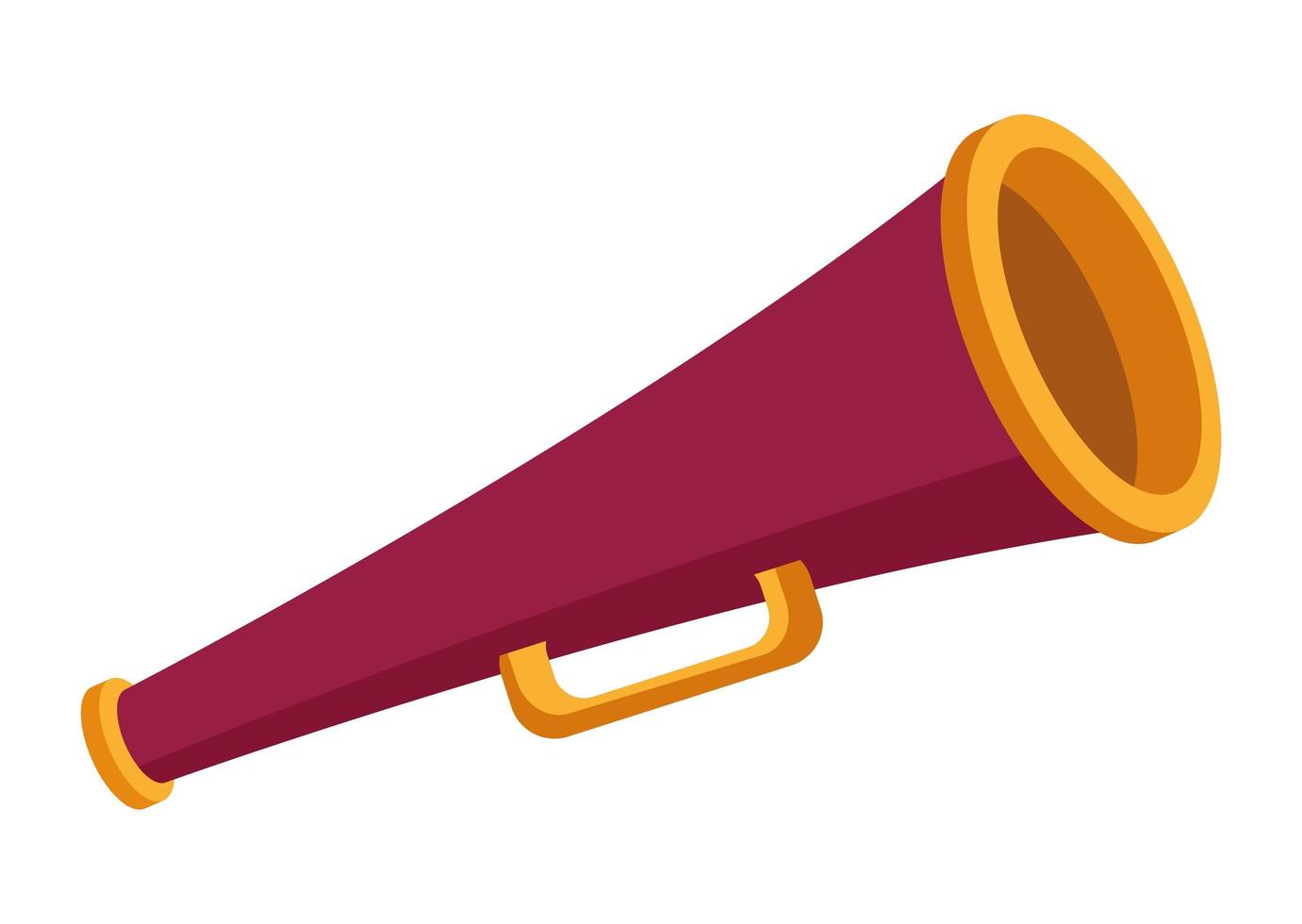 cornet carnival instrument vector