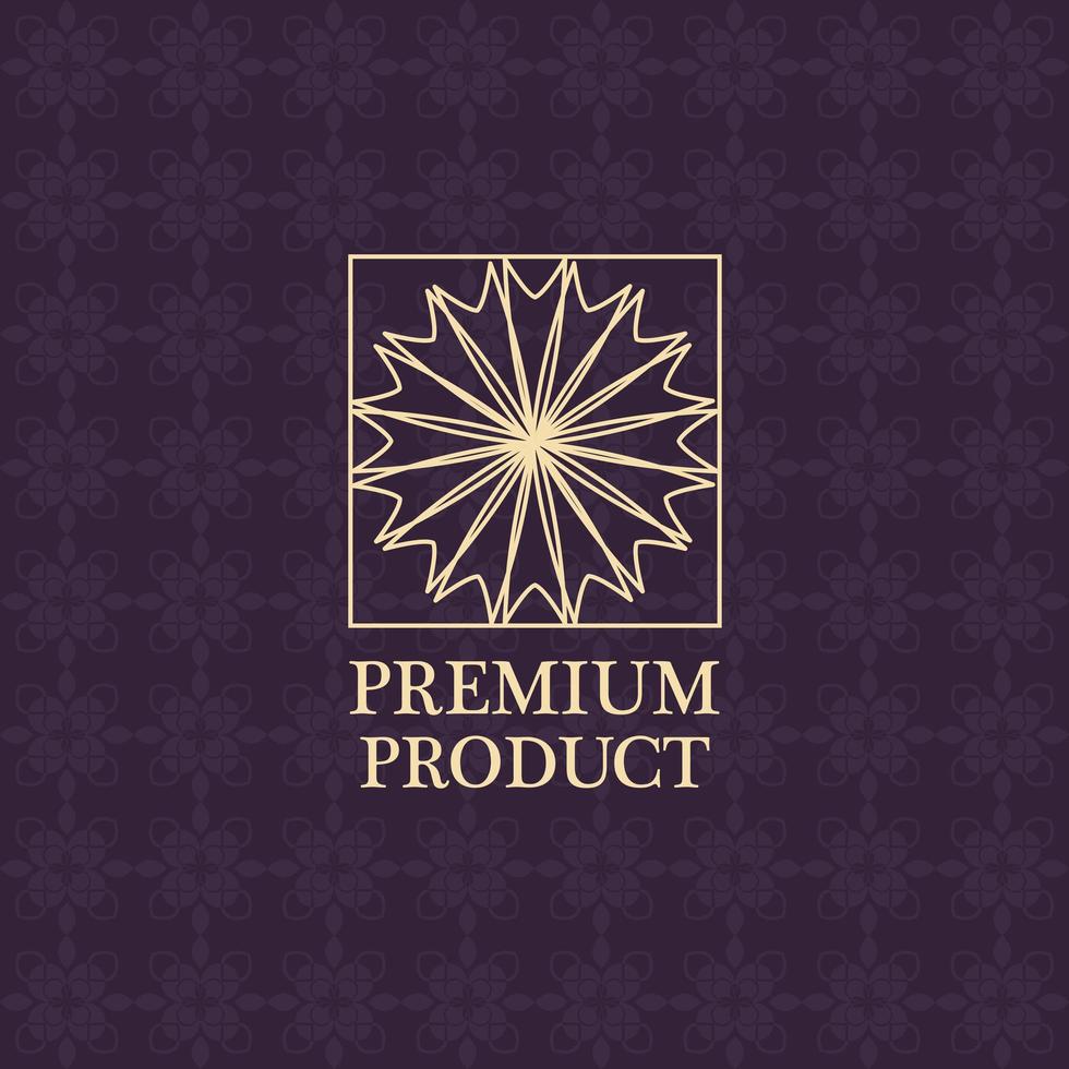 etiqueta de producto premium de lujo vector