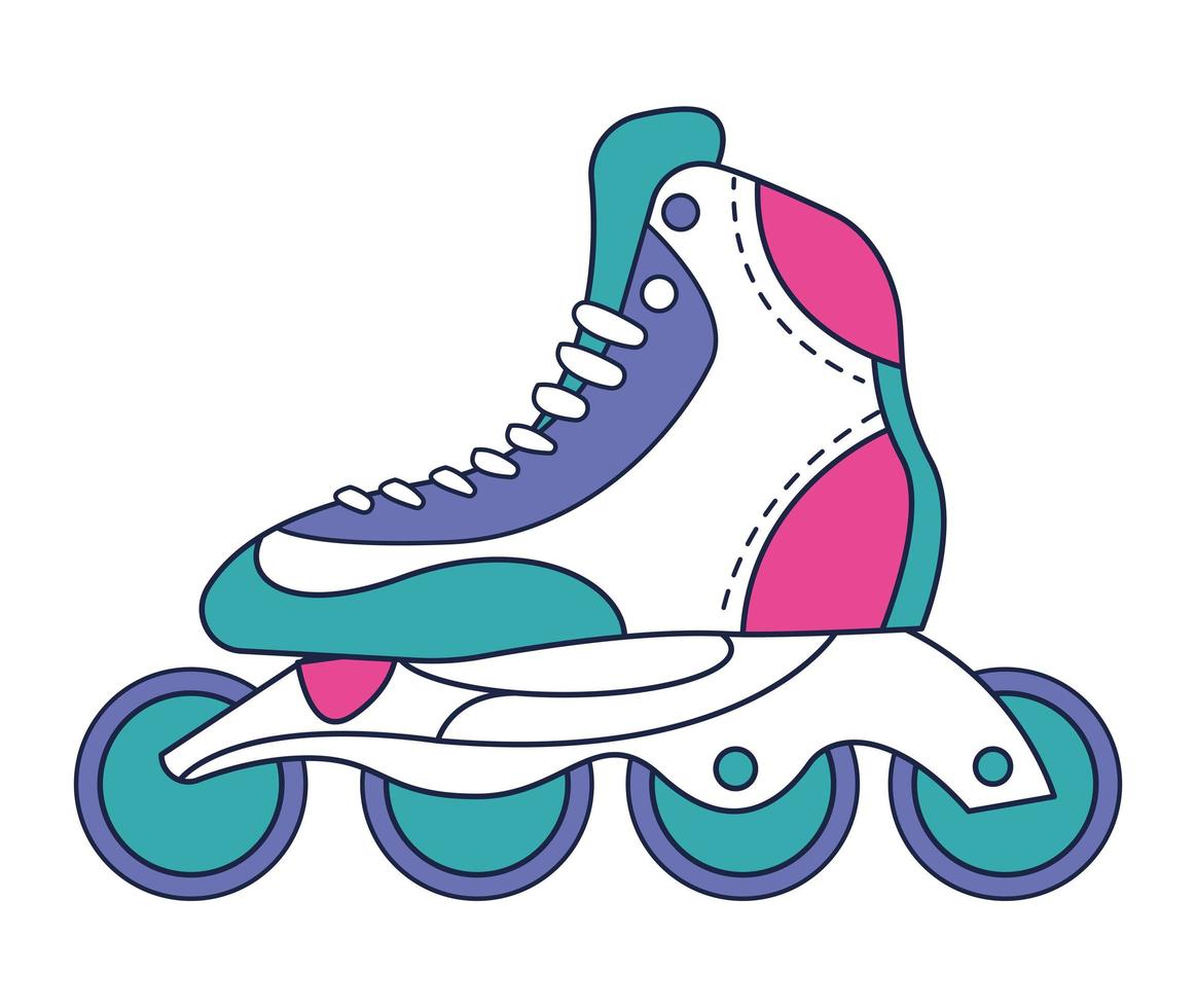 rodillo de patinaje moderno vector
