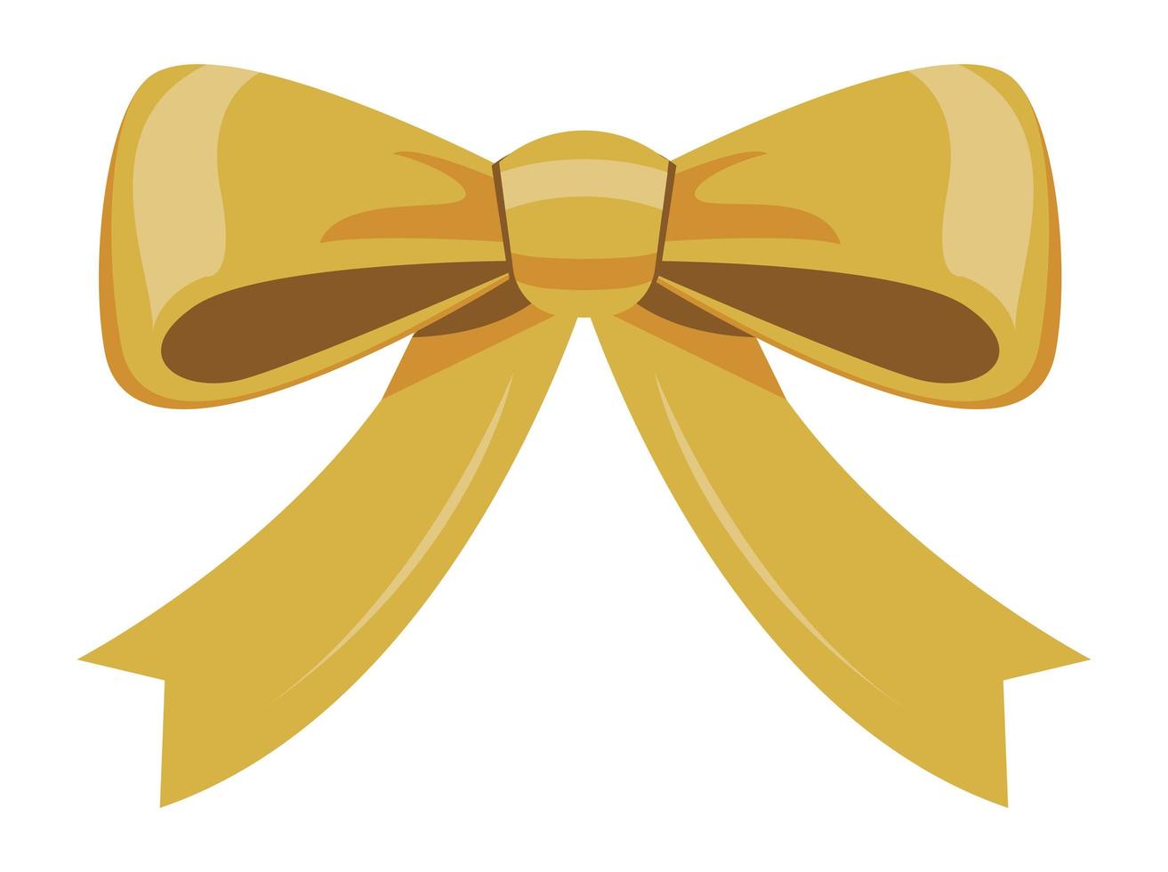 golden luxury bowtie vector