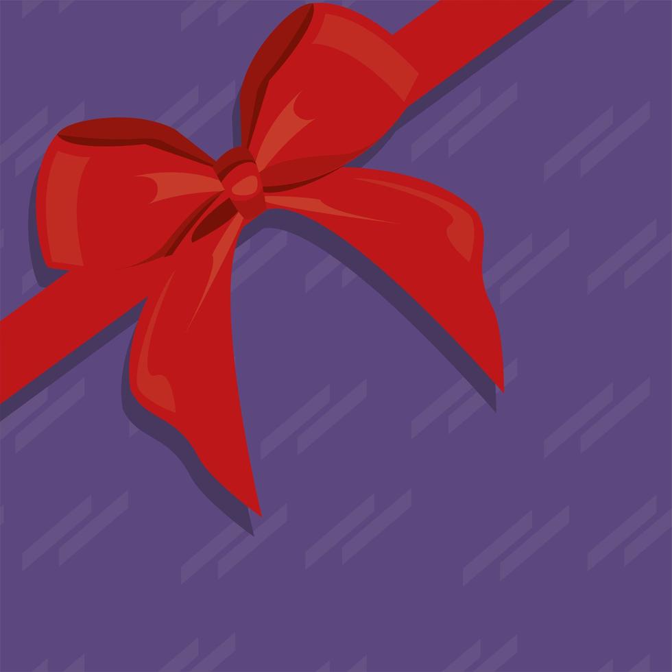 bow in purple background vector