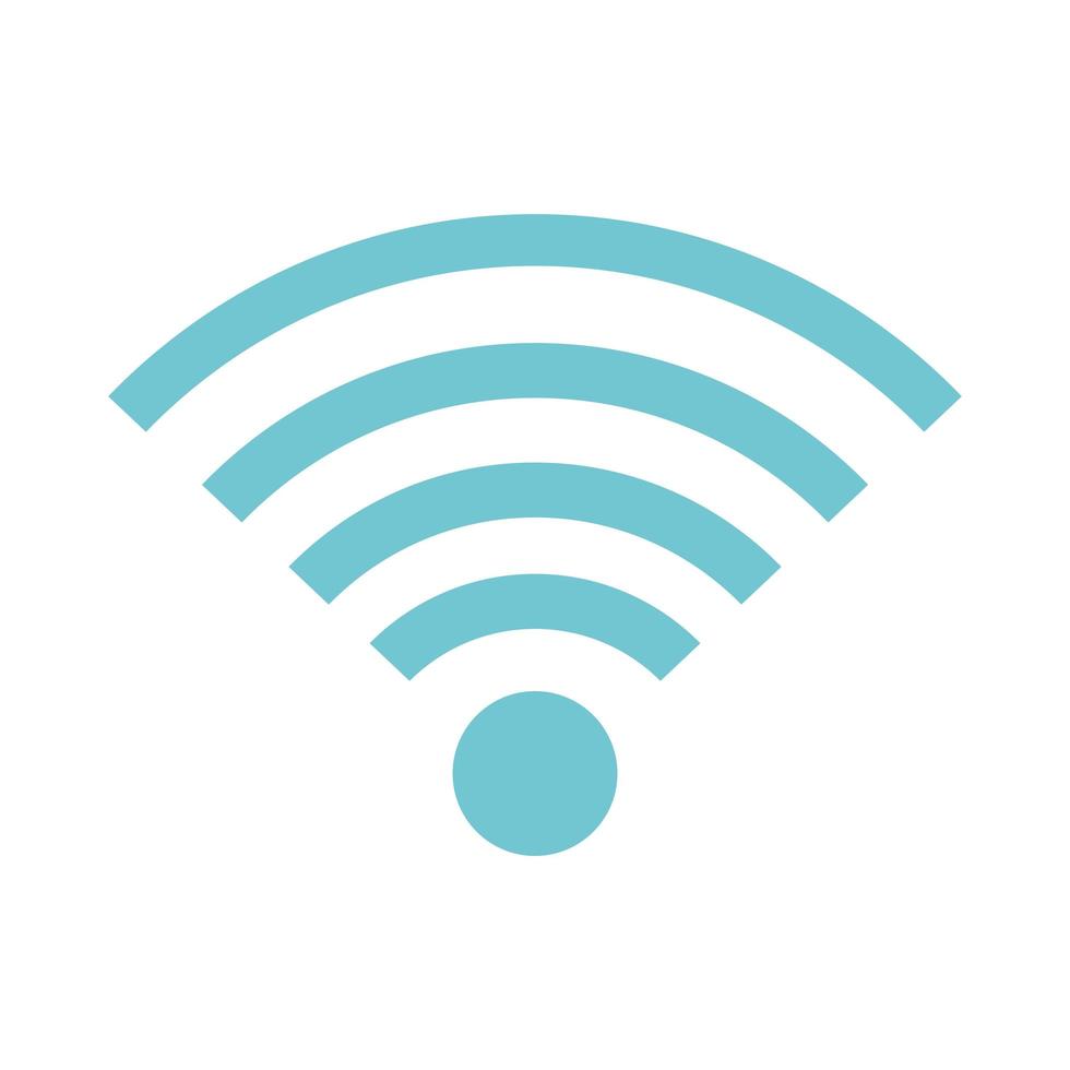 señal de ondas wifi vector