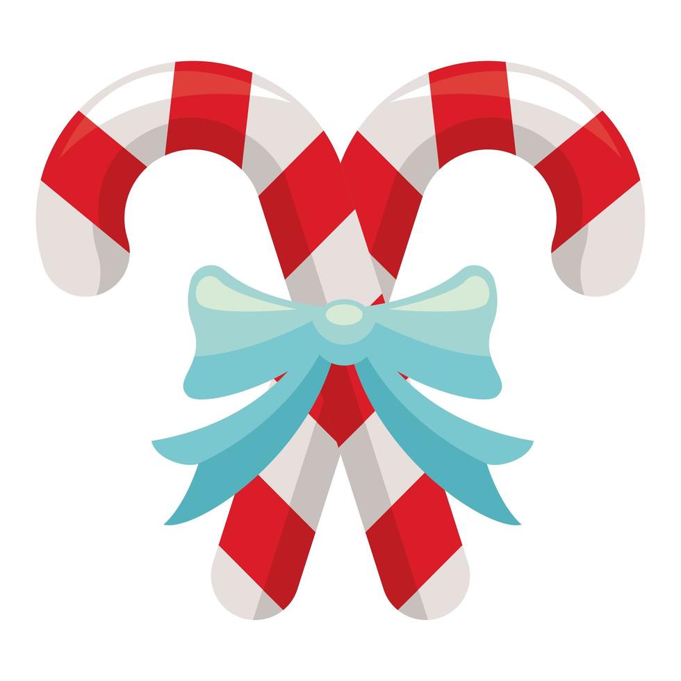 merry christmas canes vector