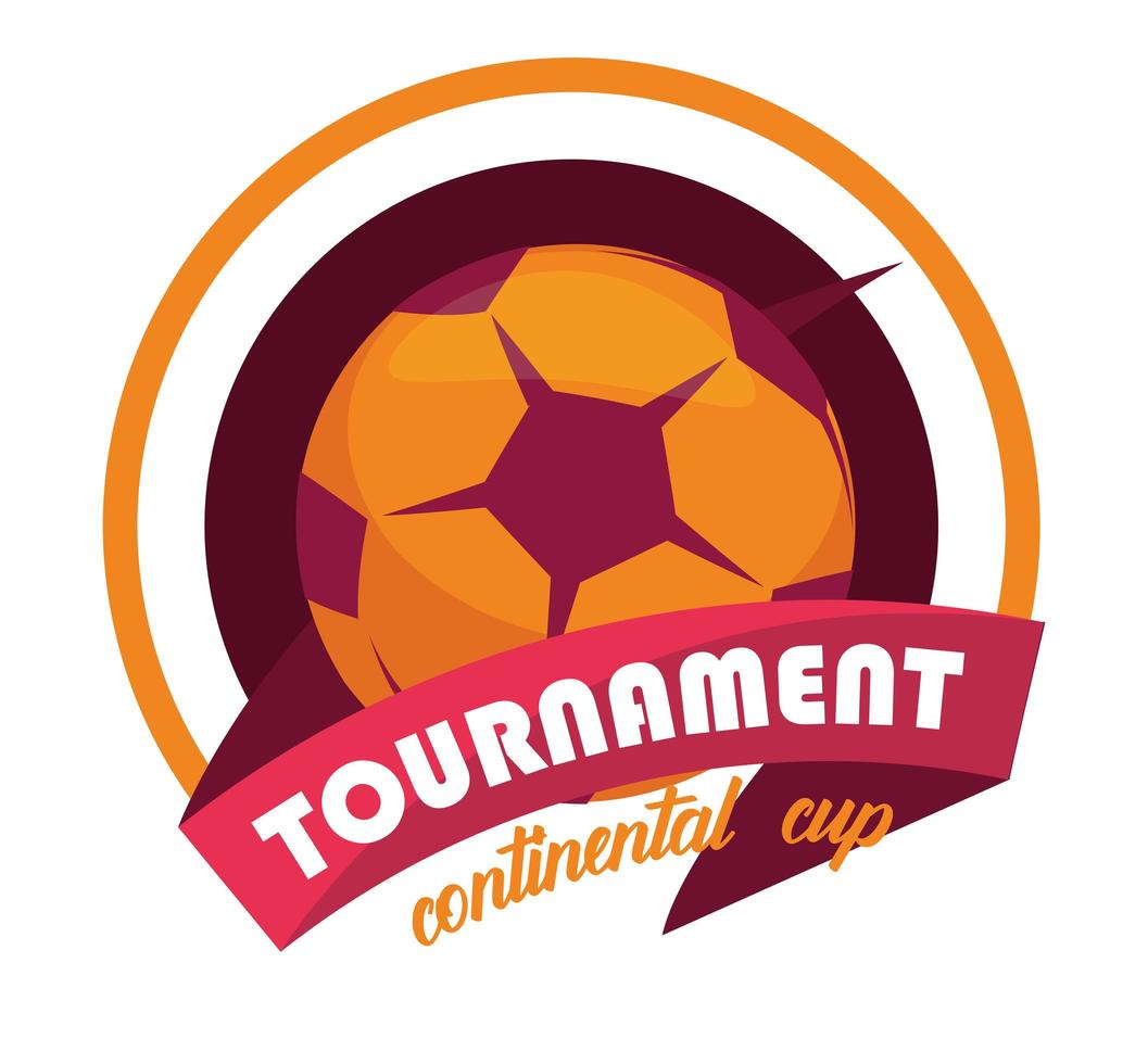 tournament continental cup emblem vector