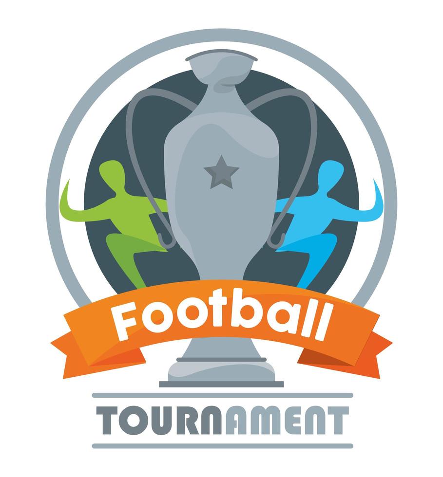 football tournament emblem vector