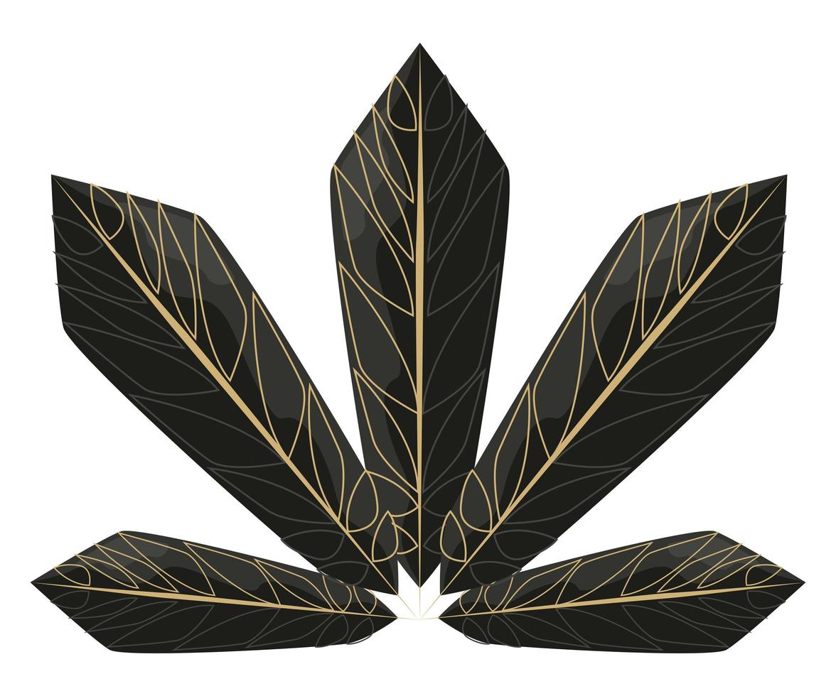 tropical leaves plant vector