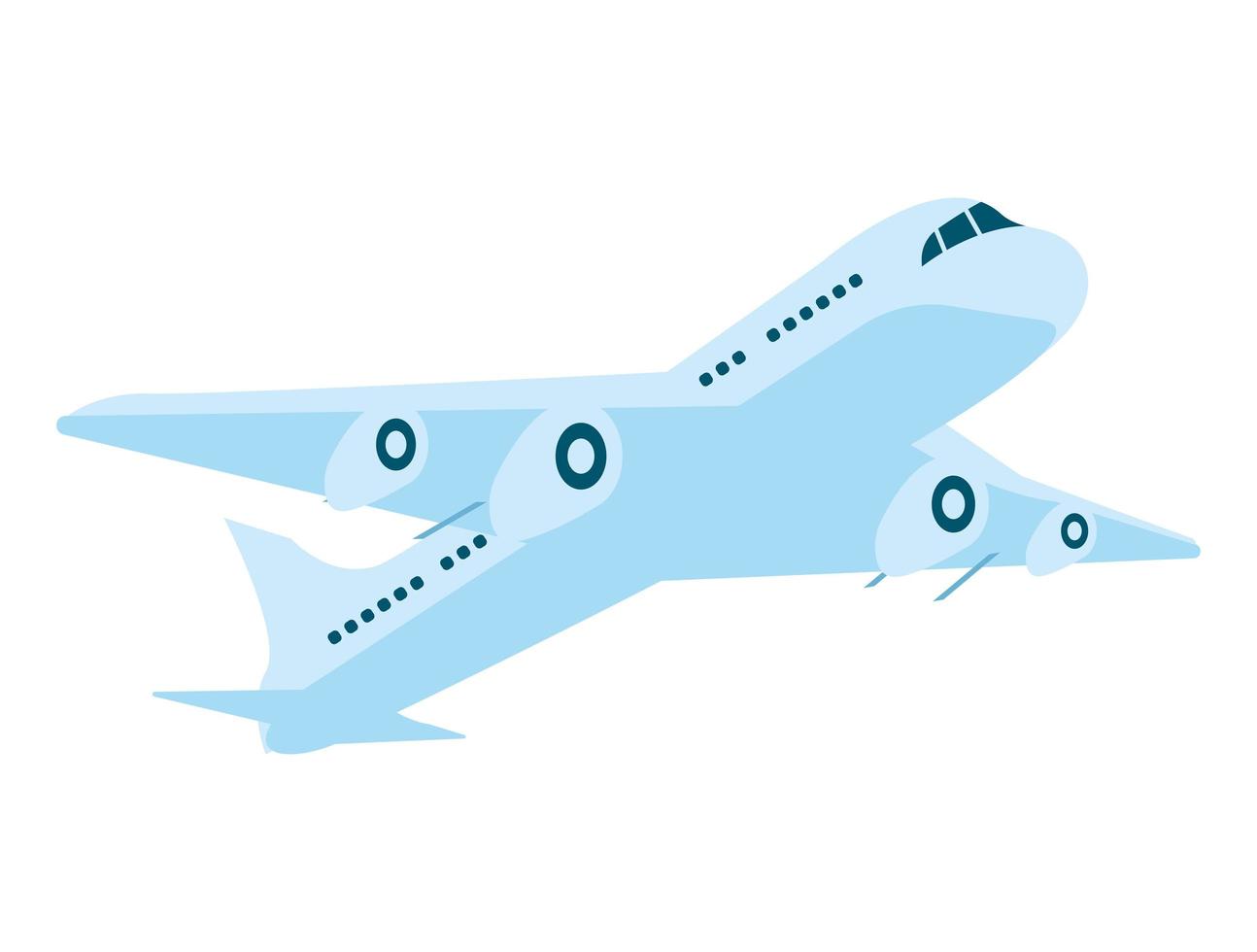 commercial airplane transport vector
