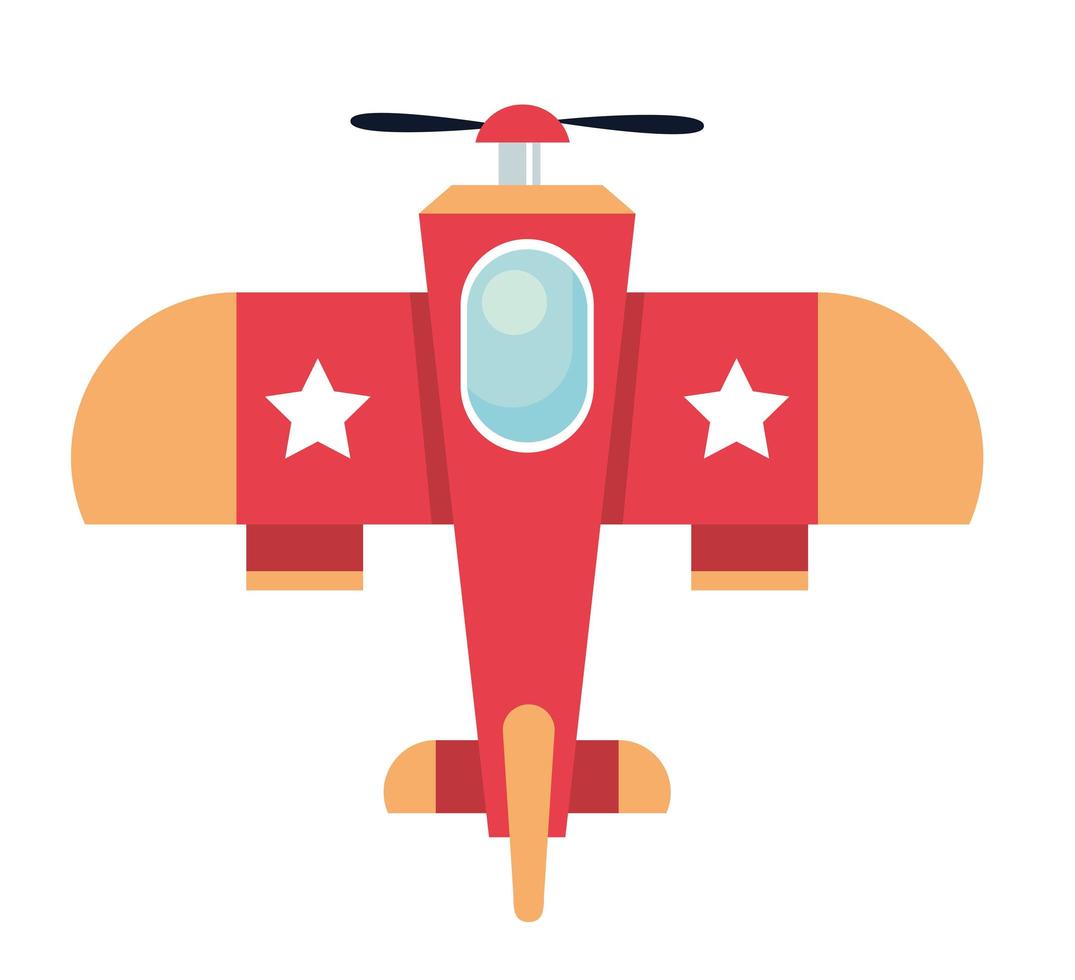 red plane airview vector