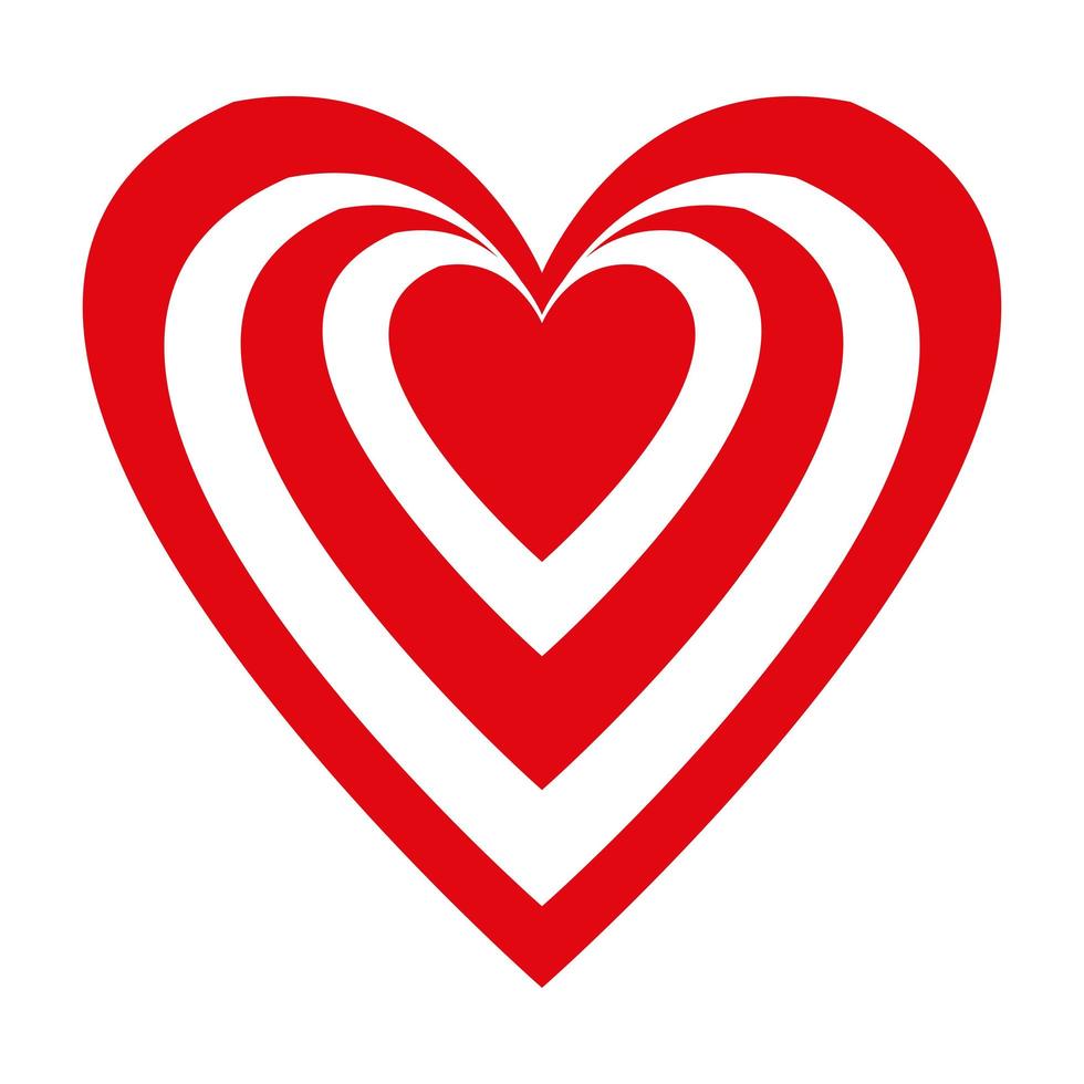 red heart symbol vector