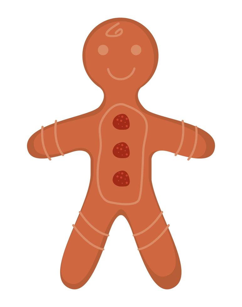 christmas ginger cookie vector