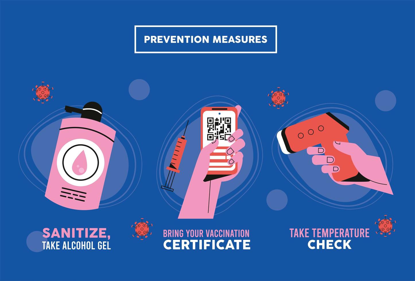 pandemic rules infographic vector