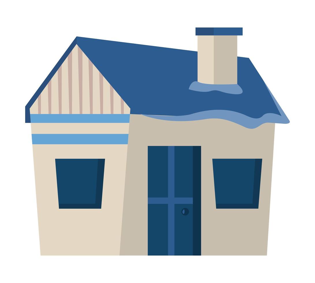 winter season house vector