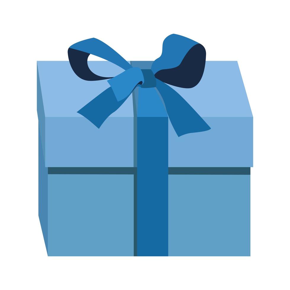 blue gift box vector