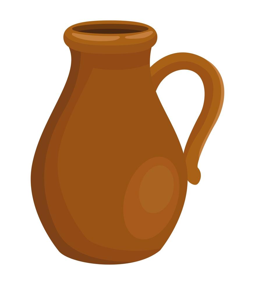 clay pot traditional vector