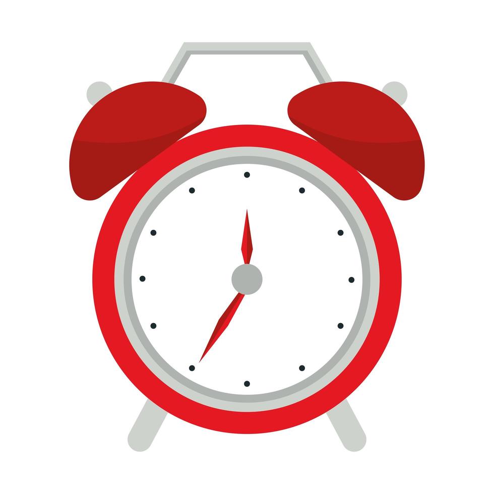 red alarm clock vector