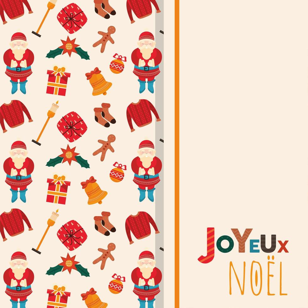 joyeux noel poster vector