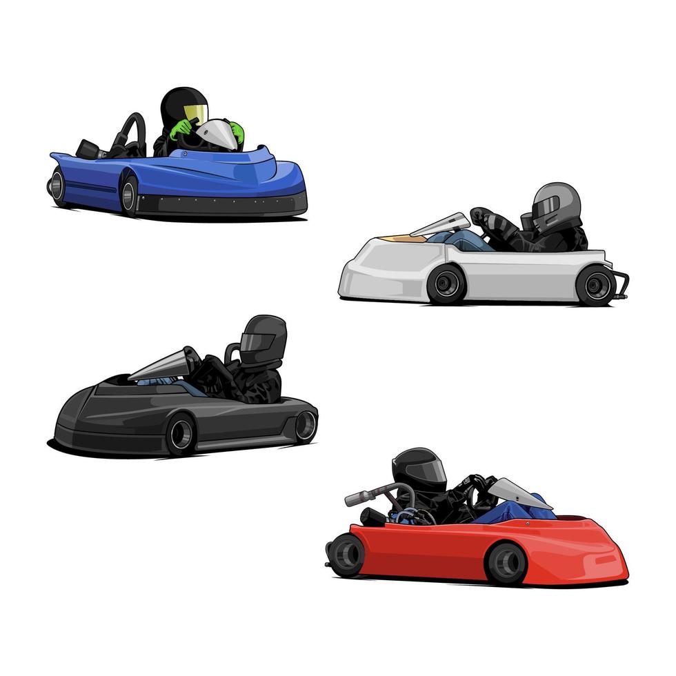 ir a kart vector