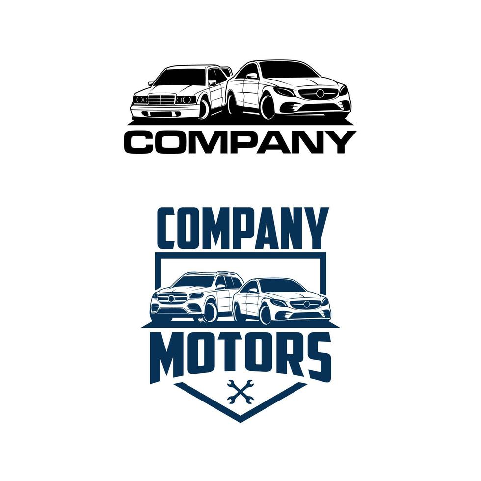 logotipo de reparación de automóviles automotrices vector