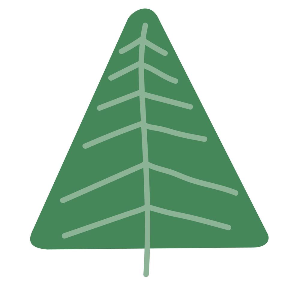 christmas Fir tree simple vector design