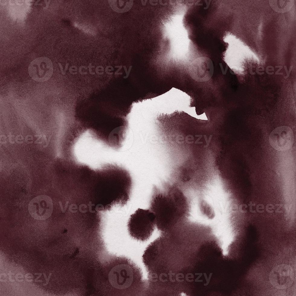 Trazo de textura de grunge de pintura de degradado de acuarela abstracta púrpura de chocolate oscuro. foto