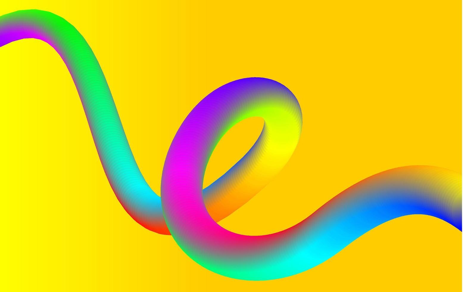 Fondo de moda de onda de flujo a todo color 3d vector