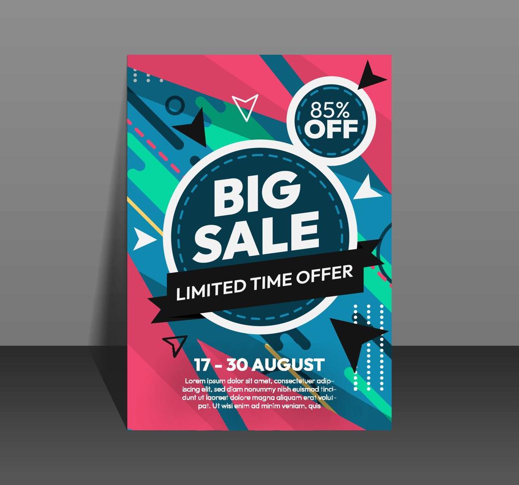 Layout Big Sale Poster Template Design Vector