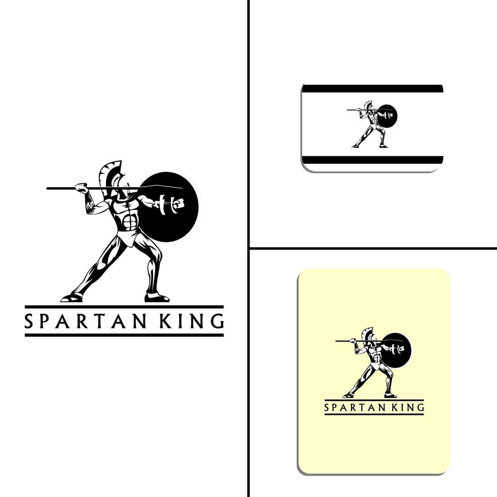 Spartan king logo vector