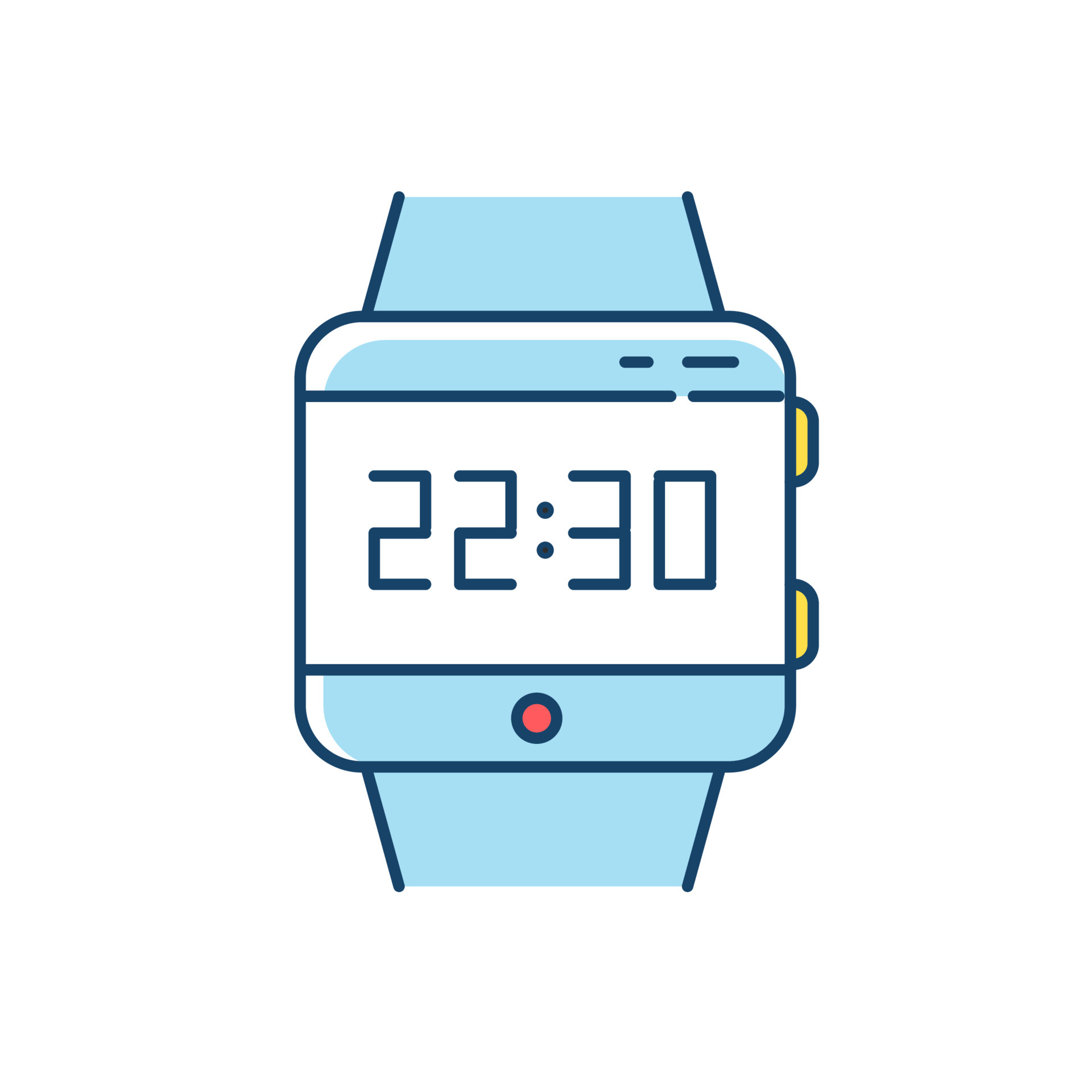 Digital watch for mobile screen discount