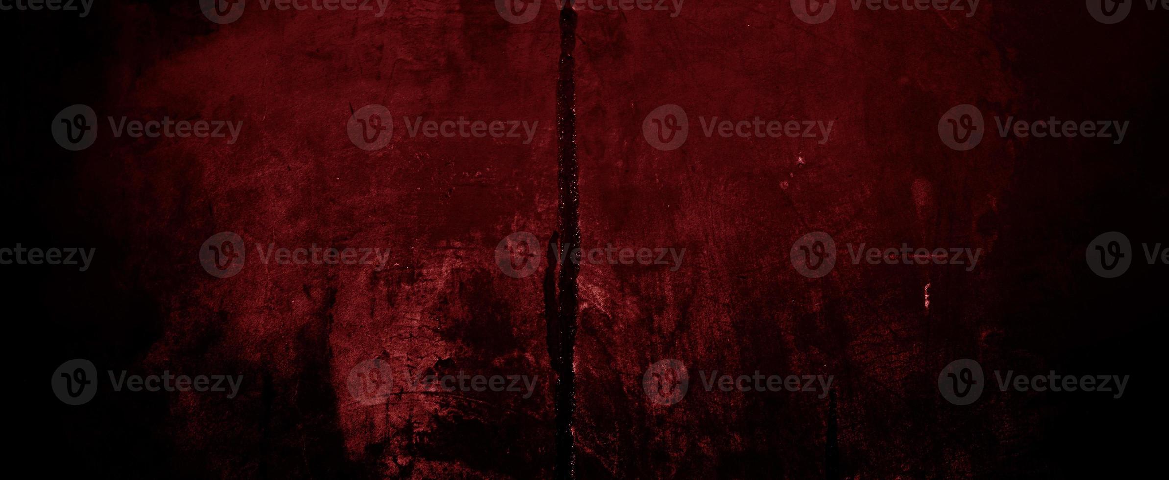 Scary dark red walls, slightly light dark concrete cement texture for background photo