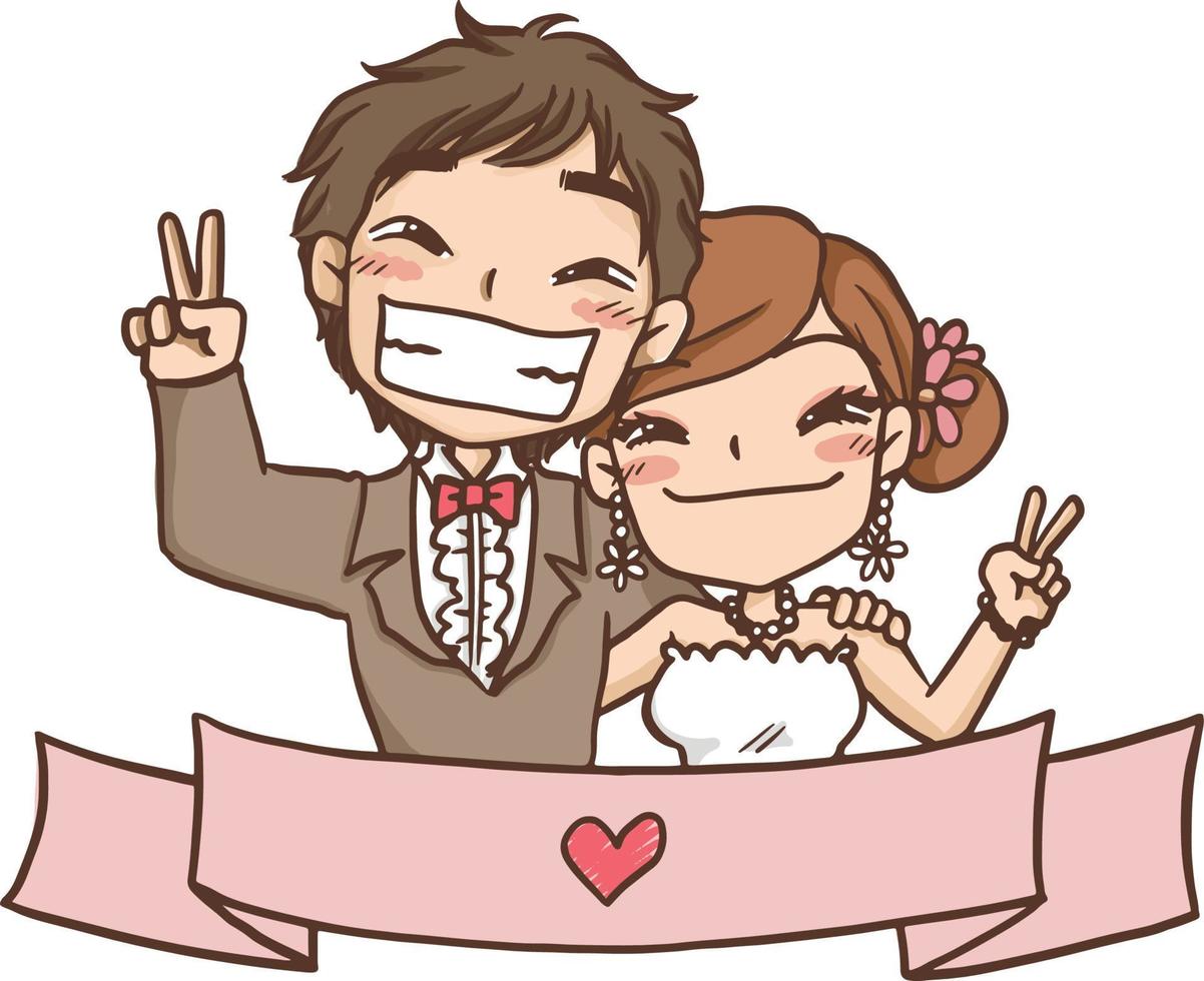 wedding cartoon love together clipart free cute kawaii 4717216 Vector Art  at Vecteezy