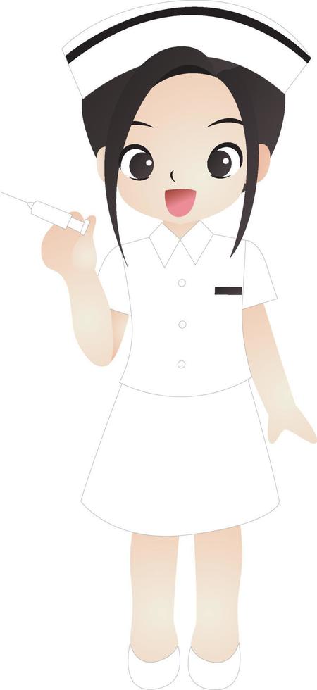 nurse vector cartoon clipart kawaii