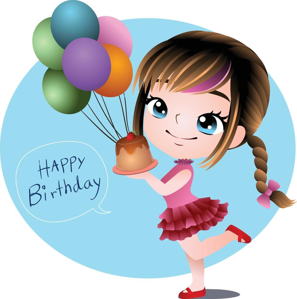 pastel de cumpleaños vector