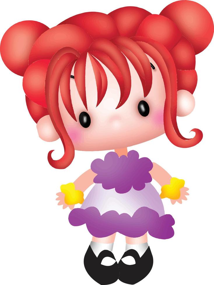 girl vector cartoon clipart