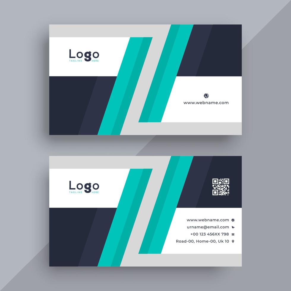 Modern business card design template vector