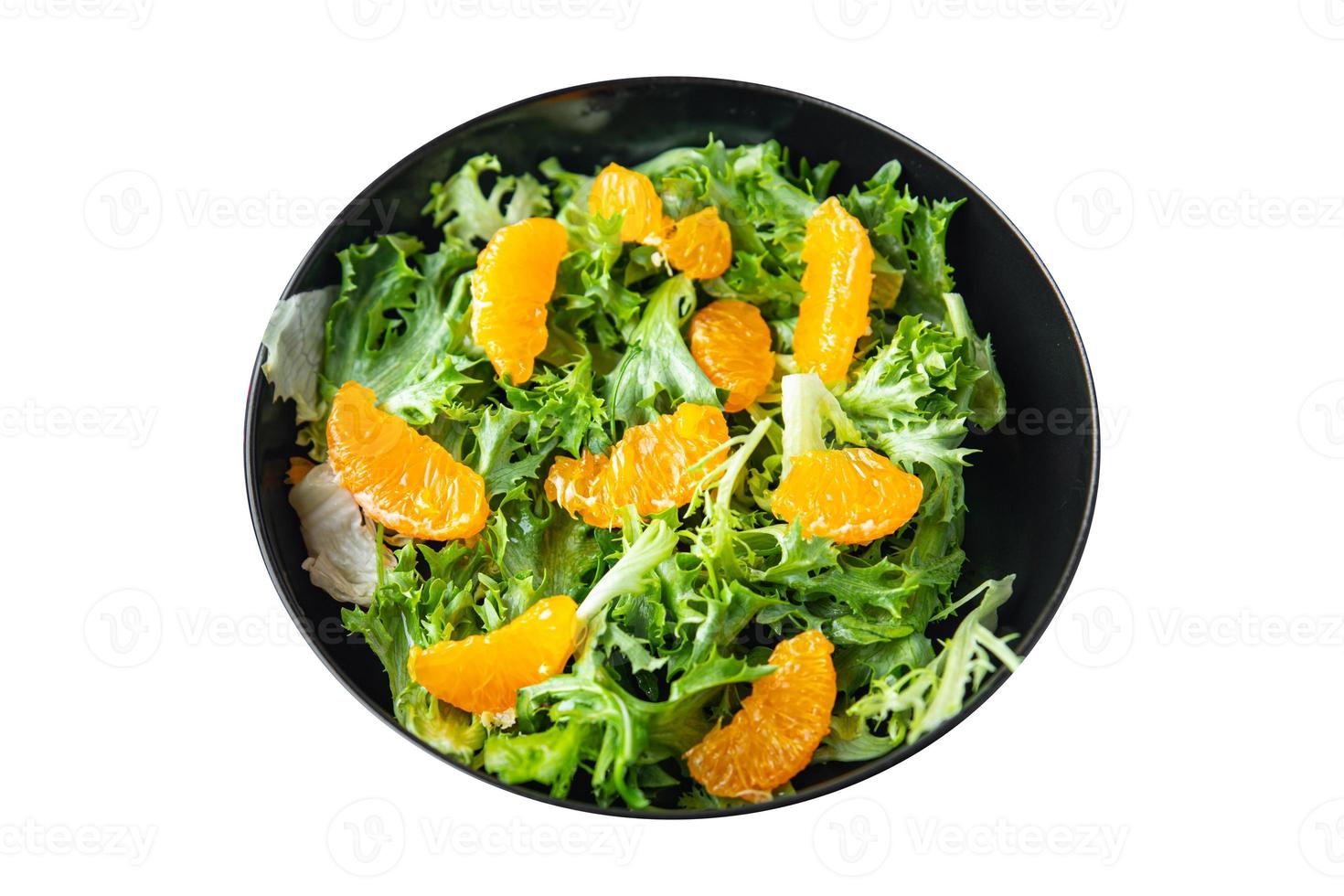 salad orange fillet green leaves mix vegetarianism photo