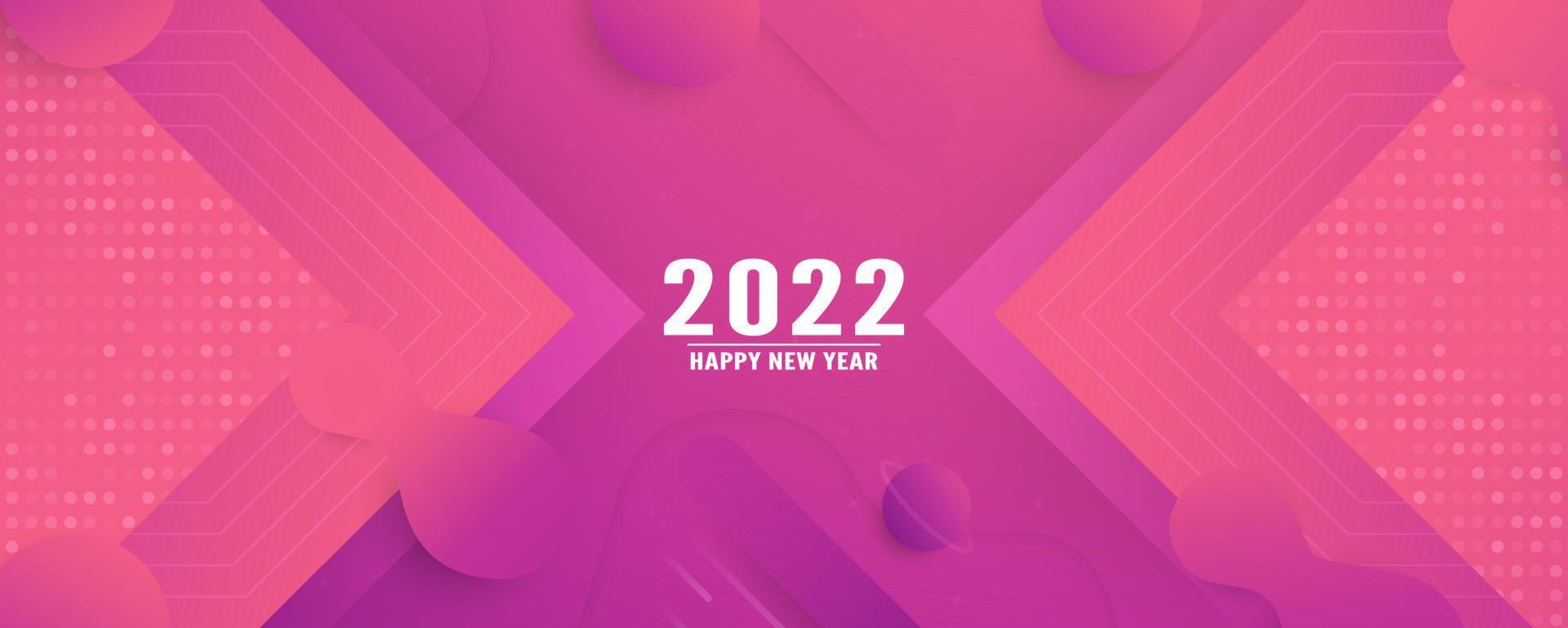 Happy new year 2022, Modern abstract background in liquid and fluid style. Purple paper cut. vector