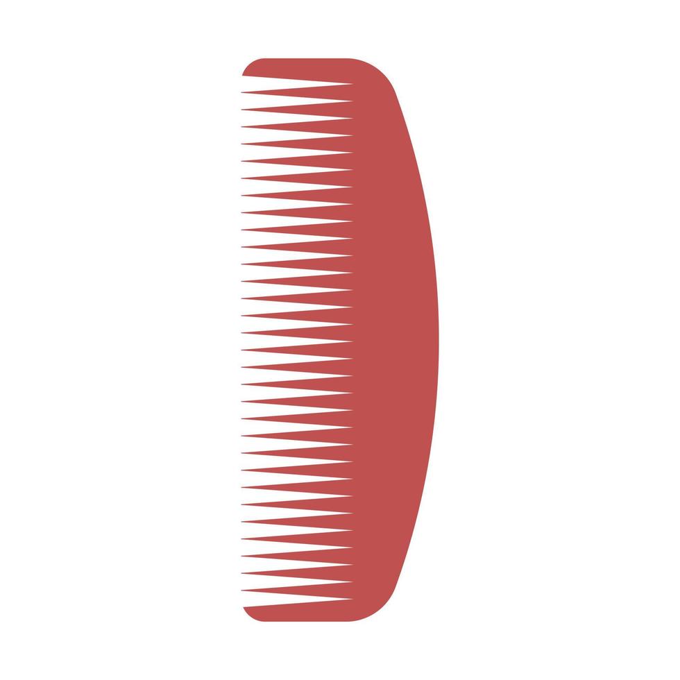 Logotipo de icono de peine para el cabello para proyecto de diseño gráfico vector