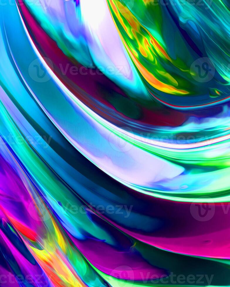 Diseño de fondo de pintura de aceite acrílica pintada color líquido líquido mezclando colores del arco iris con creatividad y obras de arte modernas foto