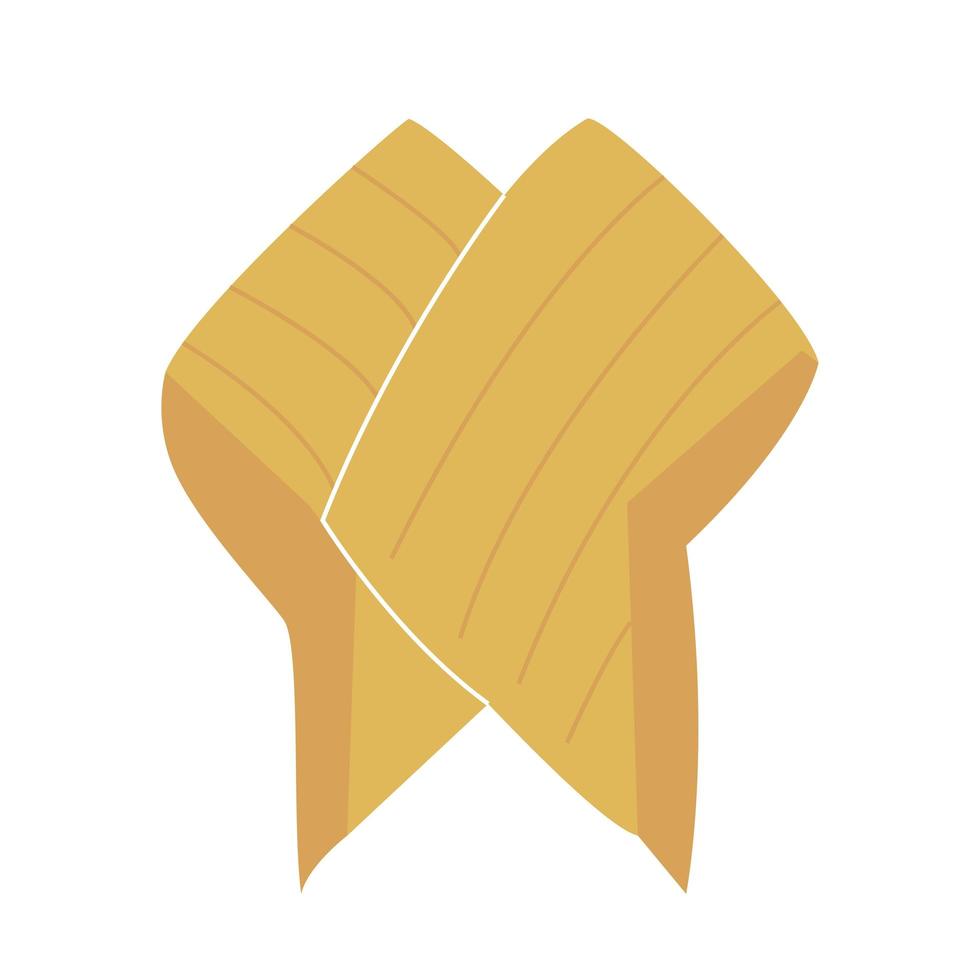 Trendy yellow down vest in quilted fabric with stripes in the form of a kimono for a woman. Modern girl in winter, spring, or autumn clothing. Simple vector illustration in flat style isolated