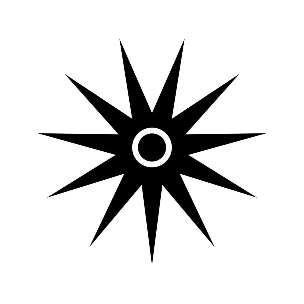 Vector design of dangerous high power laser symbol icon