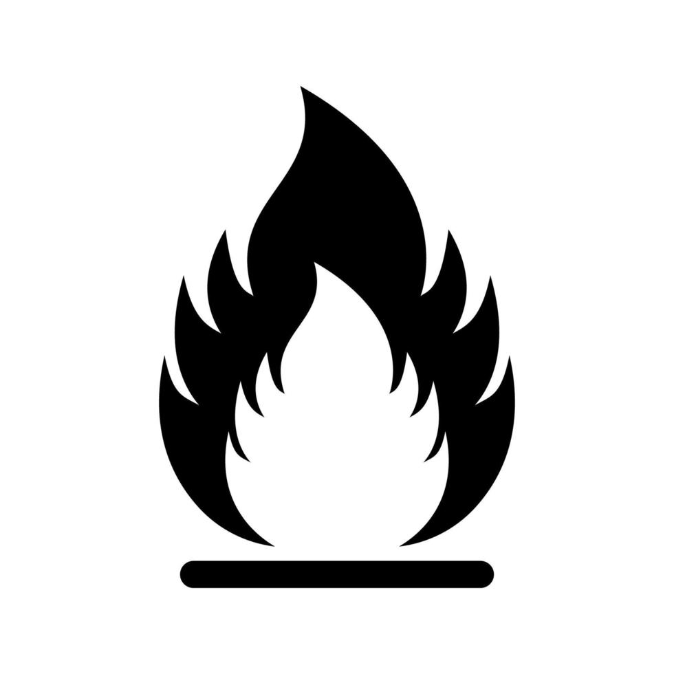 Vector design of dangerous flammable symbol icon