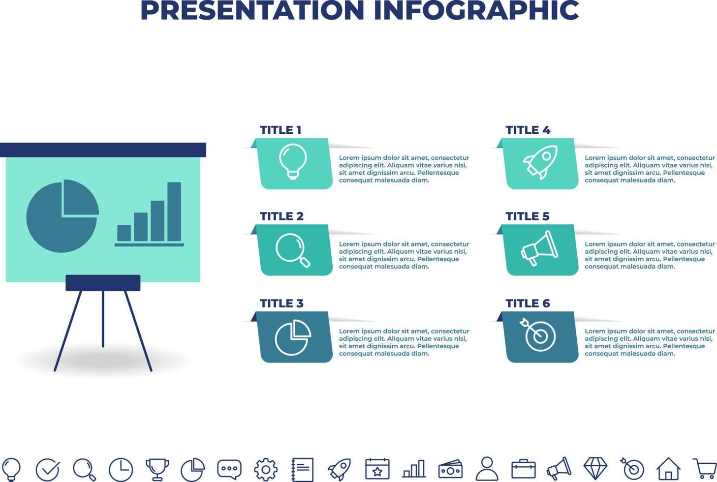presentation infographic design template.business infographic template for presentations, banner, workflow layout, process diagram, flow chart and how it work vector
