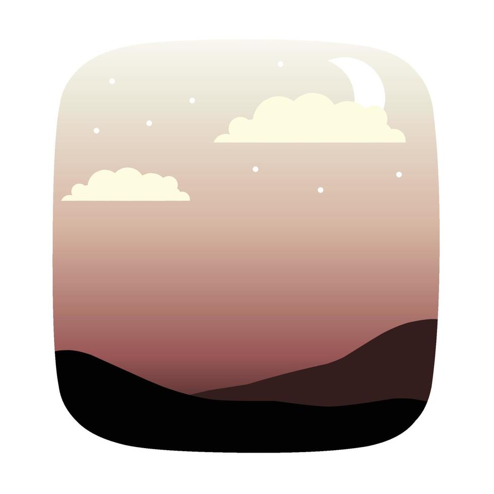 nature landscape illustration vector
