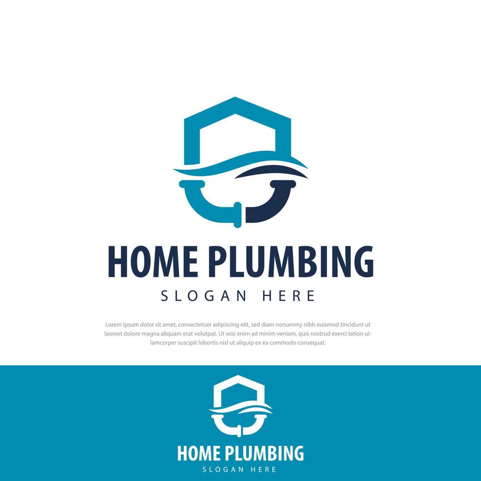 Home plumbing and heating service logo Template Design vector illustration,symbols,icons