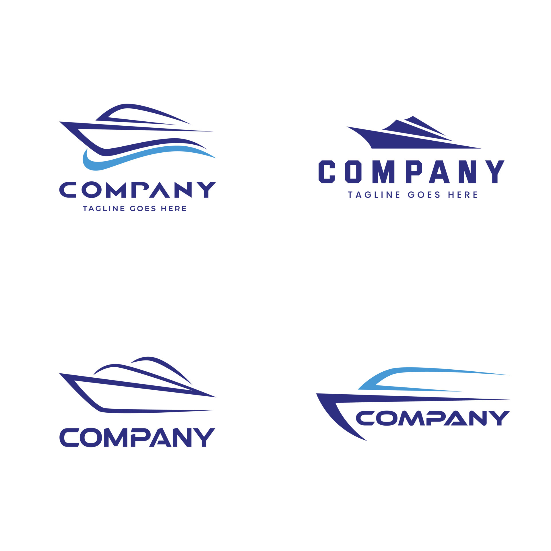 yacht logo mockup